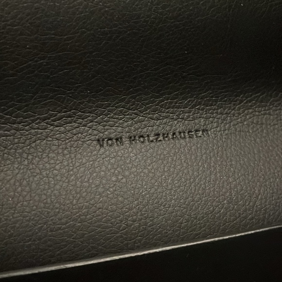 VON HOLZHAUSEN Apple MacBook pro 13" Black Leather Portfolio Sleeve Cover Ipad - Picture 3 of 5